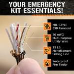 Titan SurvivorCord 620 LB Paracord with Fishing Line