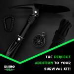 Heavy Duty Survival Shovel with Pick and Foldable Design