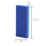 WELANGBN Foot Pumice Stone for Feet Hard Skin Callus Remover and Scrubber (Pack of 2) (Blue&Purple)