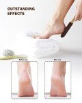 BEZOX Foot Pumice Stone Pedicure File(1 PCS) - Ergonomic Wooden Handle Foot File Callus Remover for Smoother Feet and Hands - Foot Scrubber, Heel Sander and Dead Skin Scraper - Brown