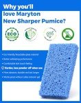 Maryton New Sharper Pumice, Professional Pedicure Tools Foot Scrubber Salon Disposable Pumice Stone Callus Remover for Feet, 40Pcs (Blue)