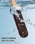 BEZOX Foot Pumice Stone Pedicure File(1 PCS) - Ergonomic Wooden Handle Foot File Callus Remover for Smoother Feet and Hands - Foot Scrubber, Heel Sander and Dead Skin Scraper - Brown