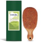 Footvital Pumice Stone for Feet, Foot Exfoliator Scrubber, Callus Remover, Made of Natural Terra-Cotta, Exfoliates & Smooths Rough Skin