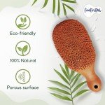 Footvital Pumice Stone for Feet, Foot Exfoliator Scrubber, Callus Remover, Made of Natural Terra-Cotta, Exfoliates & Smooths Rough Skin