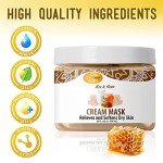 SPA REDI - Body and Foot Cream Mask, Milk and Honey, 16 Oz - Pedicure Massage for Tired Feet and Body, Hydrating, Fresh Skin - Infused with Hyaluronic Acid, Amino Acids, Panthenol, Comfrey Extract