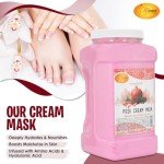SPA REDI - Body and Foot Cream Mask, Pomegranate, 128 Oz - Pedicure Massage for Tired Feet and Body, Hydrating, Fresh Skin - Infused with Hyaluronic Acid, Amino Acids, Panthenol, Comfrey Extract