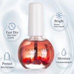 Flowery Scented Cuticle Oil, Infused with Real Flowers, Cuticle Revitalize Oil, Nail Oil For Growth And Strength, Cuticle Remover - Nail Strengthener - Cuticle Softener (0.5 fl.oz, ROSE)