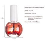 Flowery Scented Cuticle Oil, Infused with Real Flowers, Cuticle Revitalize Oil, Nail Oil For Growth And Strength, Cuticle Remover - Nail Strengthener - Cuticle Softener (0.5 fl.oz, ROSE)