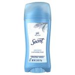 Secret Antiperspirant and Deodorant for Women, 24hr Sweat & Odor Protection, PH Balanced Protection, Gentle on Skin, Invisible Solid, Unscented, 2.6 oz