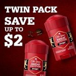Old Spice Sweat Defense Antiperspirant & Deodorant for Men, 24/7 Ultimate Sweat Protection, Long Lasting Scent, Soft Solid, Swagger with Cedarwood Scent, 2.6 oz (Pack of 2)