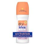 Dry Idea Roll-On Deodorant & Antiperspirant | 2X Longer Sweat Protection | 72-Hour Odor Protection | Unscented & Hypoallergenic for Sensitive Skin, 3.25 oz