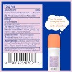 Dry Idea Roll-On Deodorant & Antiperspirant | 2X Longer Sweat Protection | 72-Hour Odor Protection | Unscented & Hypoallergenic for Sensitive Skin, 3.25 oz
