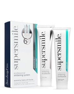 Supersmile Professional Teeth Whitening System - whitening toothpaste and accelerator - Whitens Up to 6 Shades