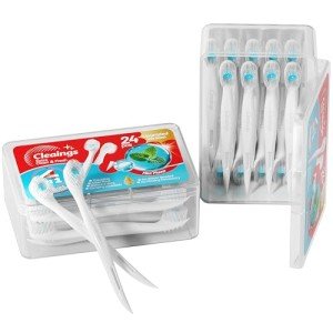 cleaings® Mini Disposable Toothbrush Set with Toothpaste – Travel Essentials, Portable Toothbrush for Women & Men, Camping, Road Trip, Vacation, 24 Count-Mint Flavor(Pack of 1)