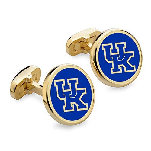 Kentucky Blue Enamel Silver Cufflinks