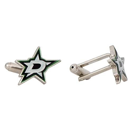 Dallas Stars NHL Silver Cufflinks for Men