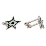 Dallas Stars NHL Silver Cufflinks for Men