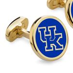 Kentucky Blue Enamel Silver Cufflinks