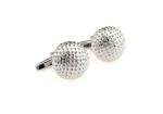 Golf Ball Silver Cufflinks with Gift Box