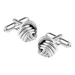 Sterling Silver Love Knot Cufflinks for Men