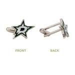 Dallas Stars NHL Silver Cufflinks for Men
