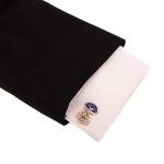 Phi Beta Sigma Silver Cufflinks for Fraternity Wear