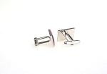 American Flag Silver Cufflinks with Gift Box