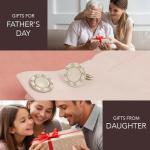 Engraved 925 Silver Men's Wedding Cufflinks