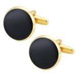 Classic Silver and Gold Cufflinks Set for Men