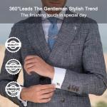 USA Flag Silver Cufflinks for Men