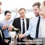 USA Flag Silver Cufflinks for Men