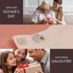 Sterling Silver Square Geometric Cufflinks for Men