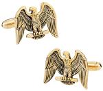 Patriotic Silver Eagle Cufflinks in Presentation Box