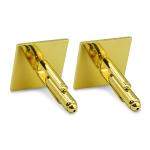 Thin Blue Line American Flag Silver Cufflinks Set