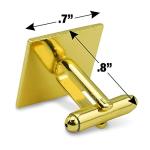 Thin Blue Line American Flag Silver Cufflinks Set