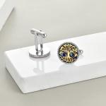 Sterling Silver Tree of Life Cufflinks for Men