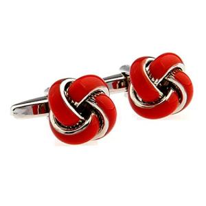 MRCUFF Red Knot Cufflinks with Gift Box