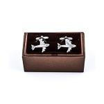 Airplane Jet Cufflinks with Gift Box & Cloth