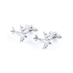 Airplane Jet Cufflinks with Gift Box & Cloth
