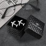 Honey Bear Airplane Silver Cufflinks for Men