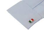 Ireland Flag Silver Cufflinks with Gift Box