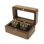 Eagle Shape Silver Cufflinks with Organizer Case