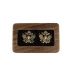 Eagle Shape Silver Cufflinks with Organizer Case