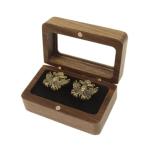 Eagle Shape Silver Cufflinks with Organizer Case