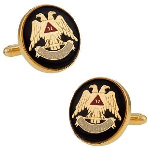 Scottish Rite Silver Cufflinks with Gift Box