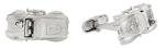 Cuff-Daddy Cobra Race Car Silver Cufflinks Set