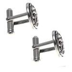 Sterling Silver Celtic Trinity Cufflinks with Box