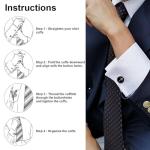 Jesus Christ Cross Nails Silver Cufflinks for Men