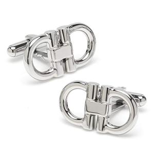 Horse Bit Silver Stainless Steel Cufflinks