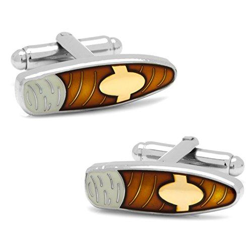 Cufflinks Inc. Silver Cigar Cufflinks